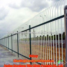Curved type zinc steel wrought iron fence